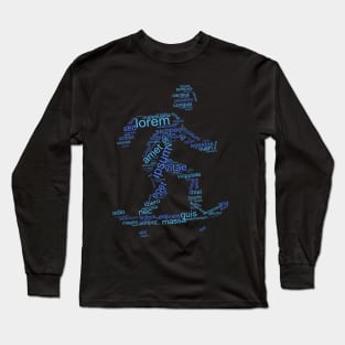 skateboard boy design Long Sleeve T-Shirt